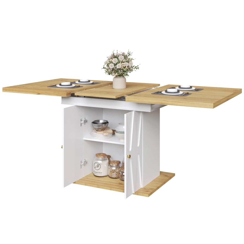 Tavolo da Pranzo Allungabile con Furnitura in Legno ¨C MINIMAL ¨C 110(140)x70x76.5 cm