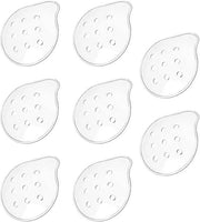 Set di 8 occhiali da protezione per gli occhi trasparenti