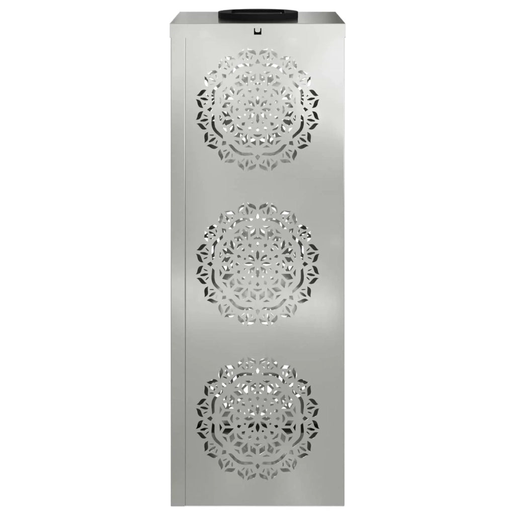 Faro LED solare per sentieri 2 pz Argento Acciaio zincato CFW5372565