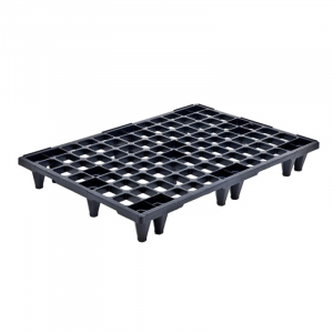 Pallet in plastica (PPR), bancale Mis. 800 L x 1200 P x 138 H mm, piano forato, portata statica 1600 Kg, portata dinamica 900 Kg