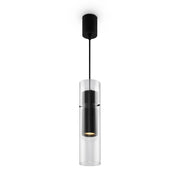 Maytoni Lampadario Sospensione Moderna Dynamics 1 luce GU10 nero alluminio vetro