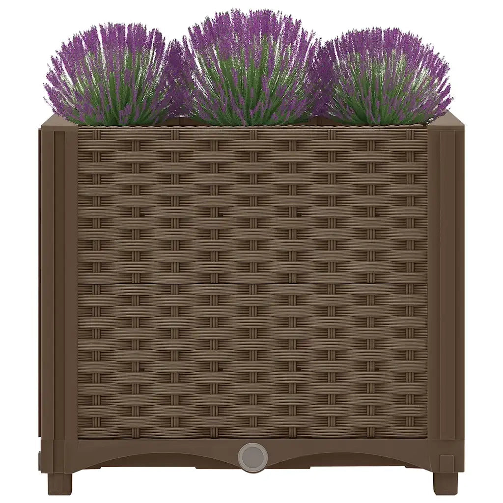 Fioriera | Cassetta per fiori | Vaso Rialzata 40x40x38 cm in Polipropilene