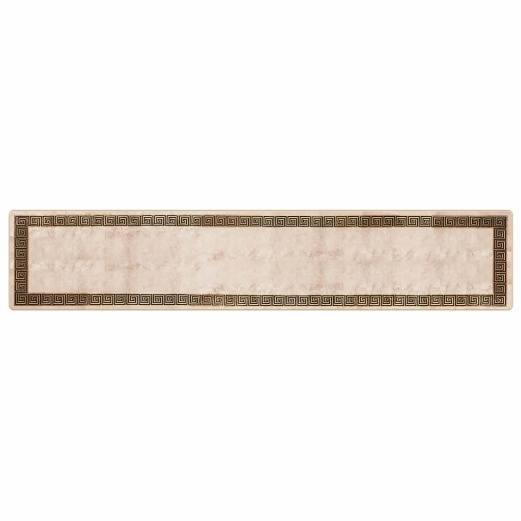 Runner Tappeto MARSA Nero 80 x 400 cm Poliestere e PVC