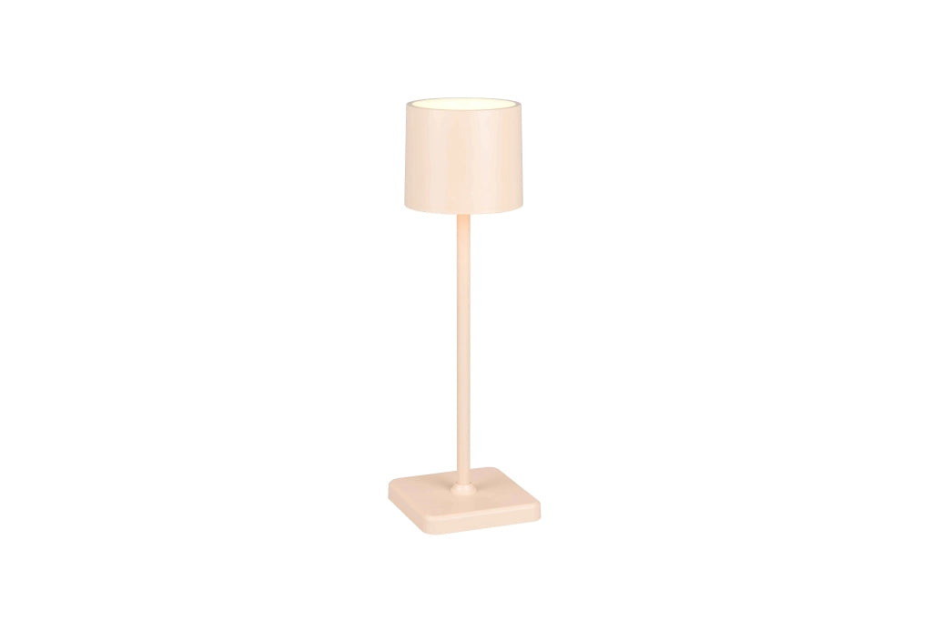Lampada da tavolo LED ricaricabile, metallo, sabbia, H 38 cm, Fernandez
