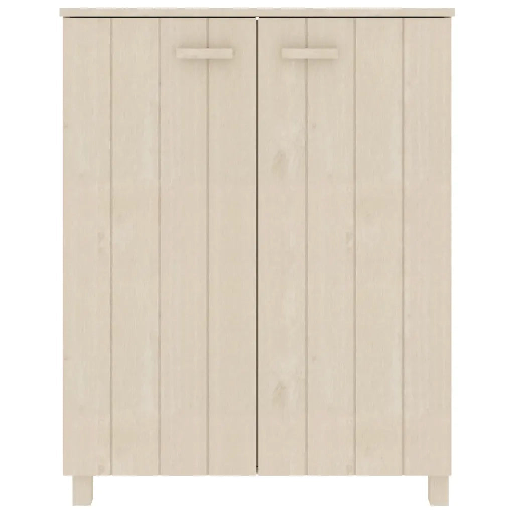 Scarpiera HAMAR ambra 85x40x108 cm in Legno Massello di Pino 340516