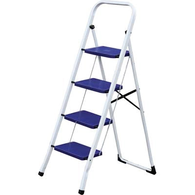 SGABELLO ALADINO DOMUS  ACCIAIO VERNICIATO GRADINI 4 H.MM 900