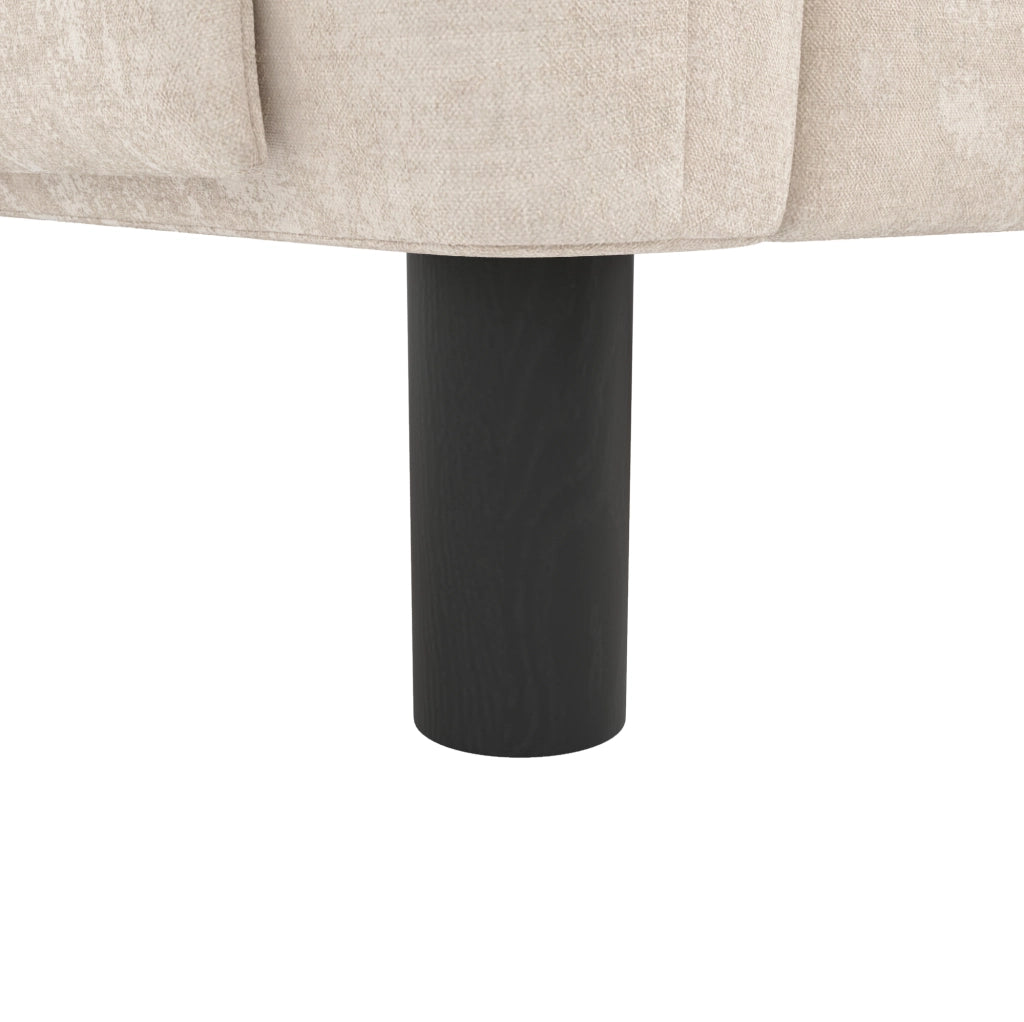 Divano 2 posti 158x80x88.5 cm salvaspazio in chenille beige