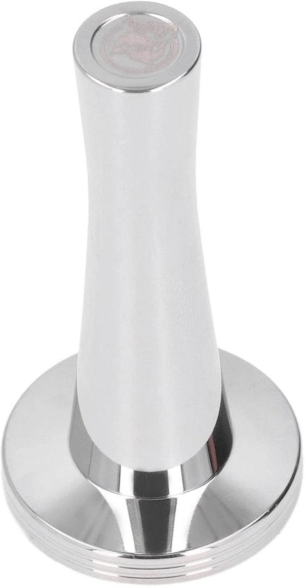 Caffettiera da Tampare 41mm - Tamper in Acciaio Inossidabile - Base Piana - Attrezzo Sostenibile - Igiene e Lavastoviglie - Progetto Unico del Manico - Tampare per Caffè