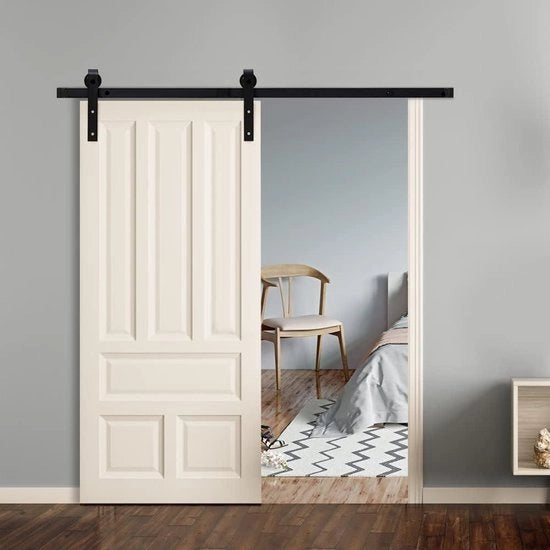Sistema di Tramatura per Porte Scorrevoli per Scuderia Porta Armadio 6,6 m Capacità di Carico Porta 90kg-100kg Incluso per Porte Singole in Legno
