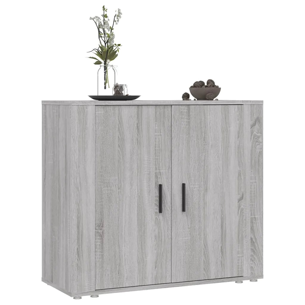 Credenza Grigio Sonoma 80x33x70 cm in Legno Multistrato 816566