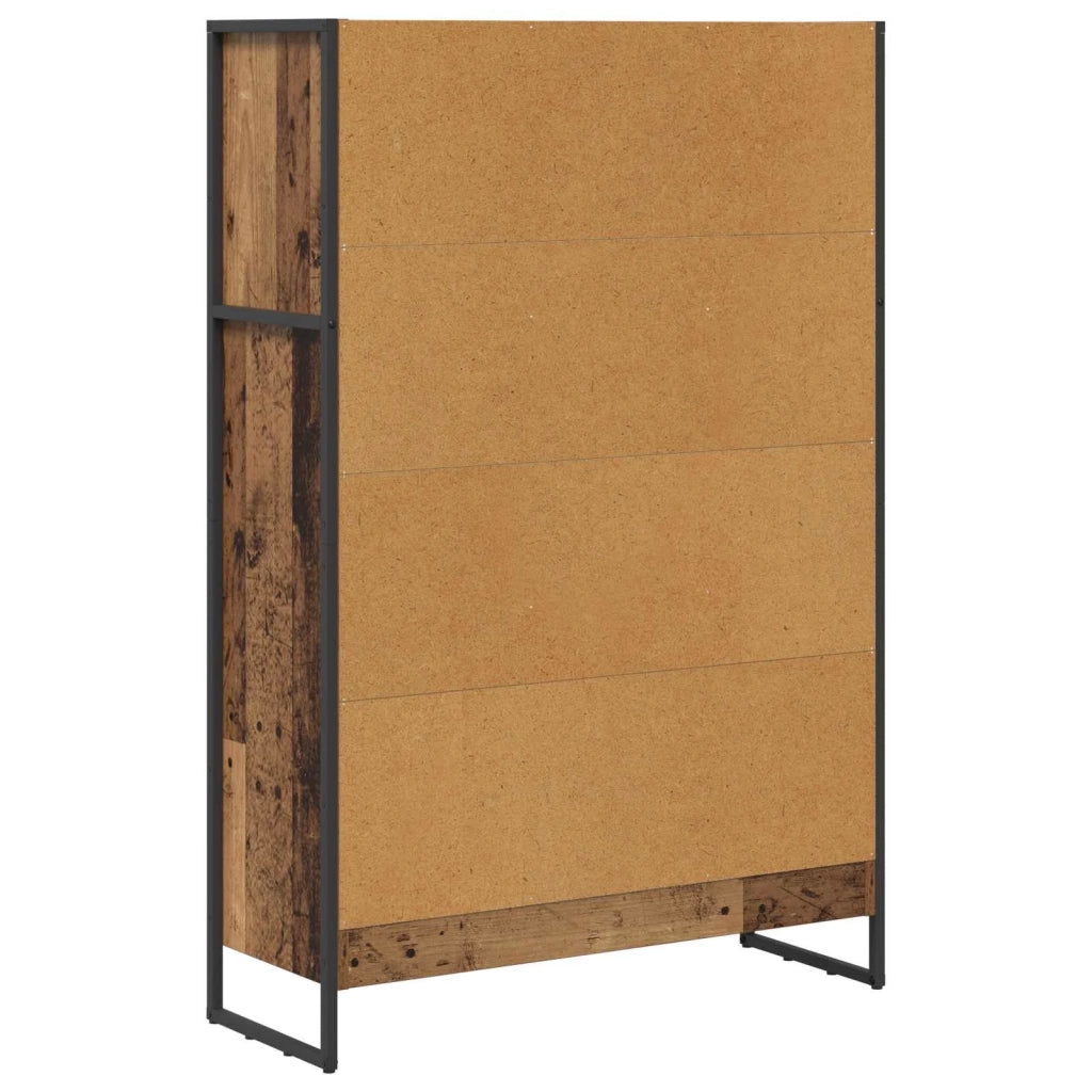 Armadio per Libri Legno vecchio 80 x 30 x 121 cm