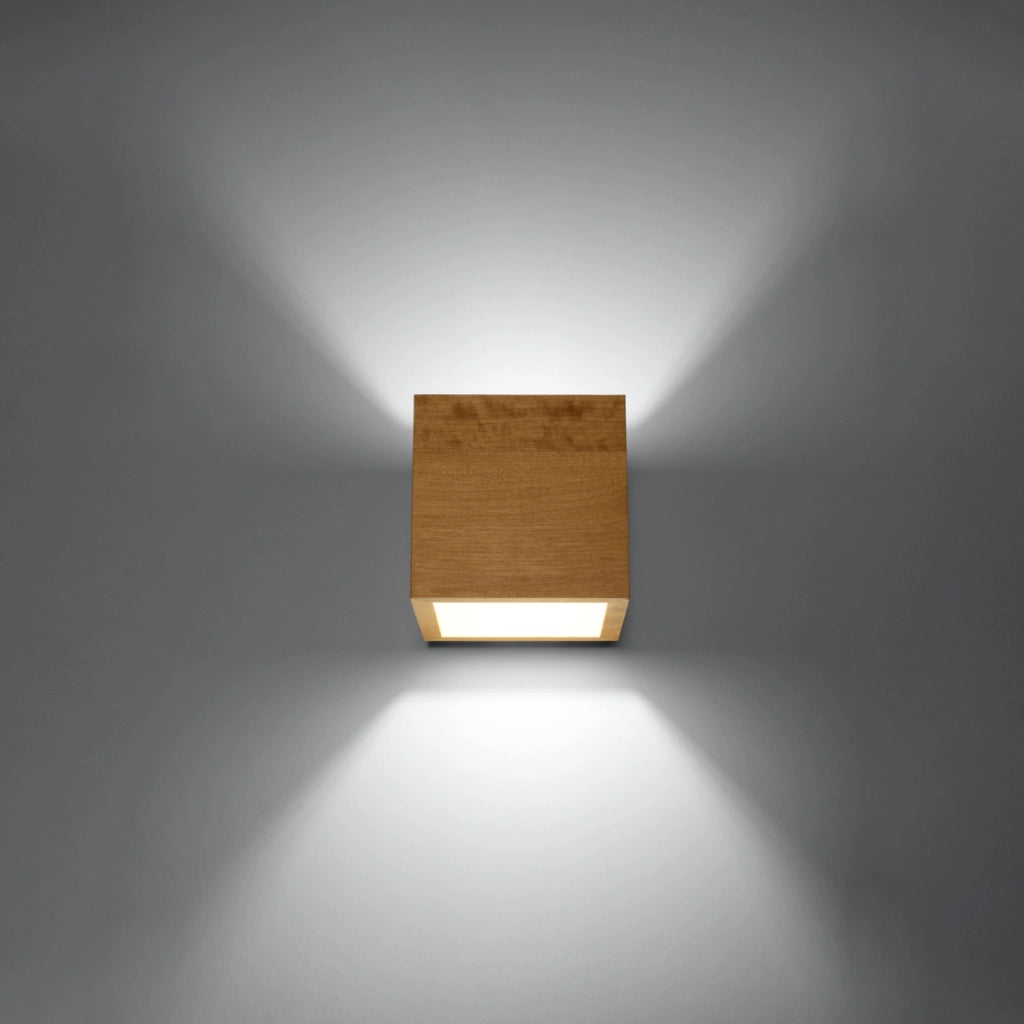 Applique TETRIS legno naturale G9 Pure Lume PU.0491