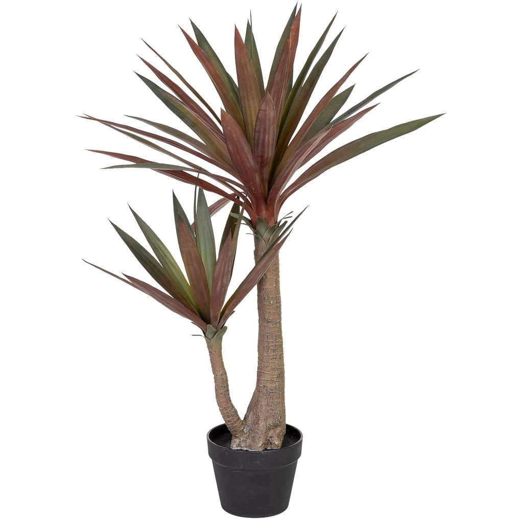 Yucca artificiale decorativa phoenivosa con 44 foglie verde 70x30x90