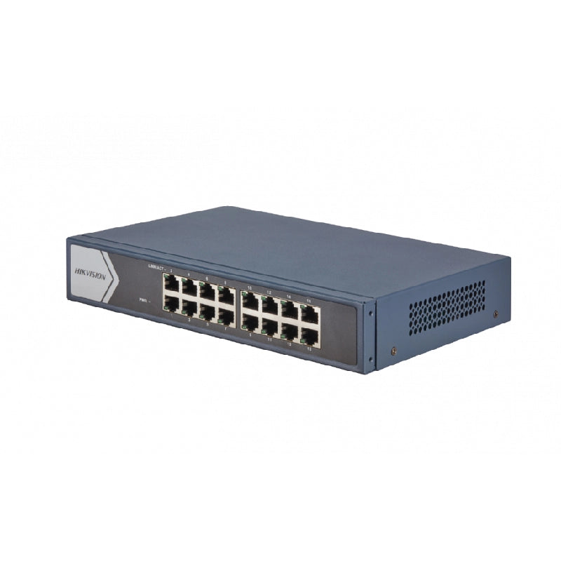 HIKVISION DS-3E0516-E - DESKTOP SWITCH 16 PT 10/100/1000M RJ45 CASE METALLO