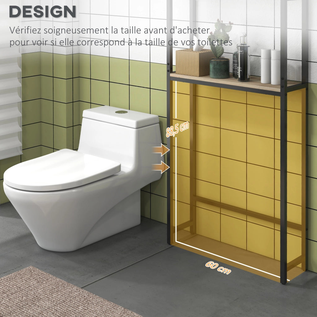 Mobile Bagno Sospeso con Ante e Ripiano Aperto ¨C zephmum ¨C Bianco 60x30x30