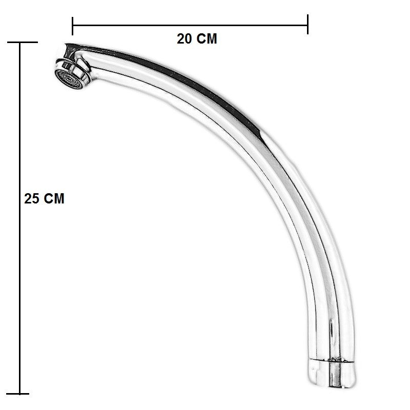 Becco canna a cigno per rubinetteria
