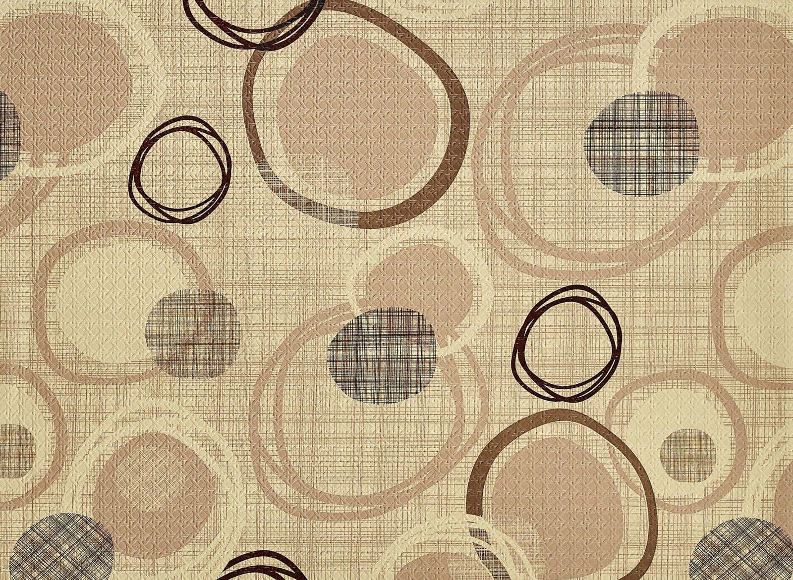 passatoia mod.futura h.52 disegno cerchi beige cod:ferx.676048