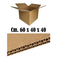 Scatola 60x40x40 cm Scatolone di Cartone modello 2 Onde - Imballaggi per Spedizione e Trasloco