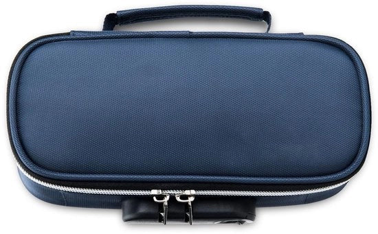 Cassa Portatile con Cassetto con Cassetta Numerata - Borsa con Grande Capacità - Mini Cassetta da Viaggio - Materiale in Canapa - Spazio di Stoccaggio Ampio 21.5x9.5x6.5cm - Tasca per Soldi