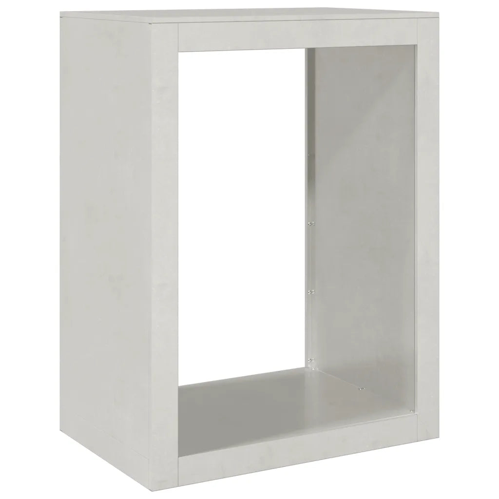 Rastrelliera per Legna da Ardere-Portalegna 60x40x80 cm in Acciaio Inox