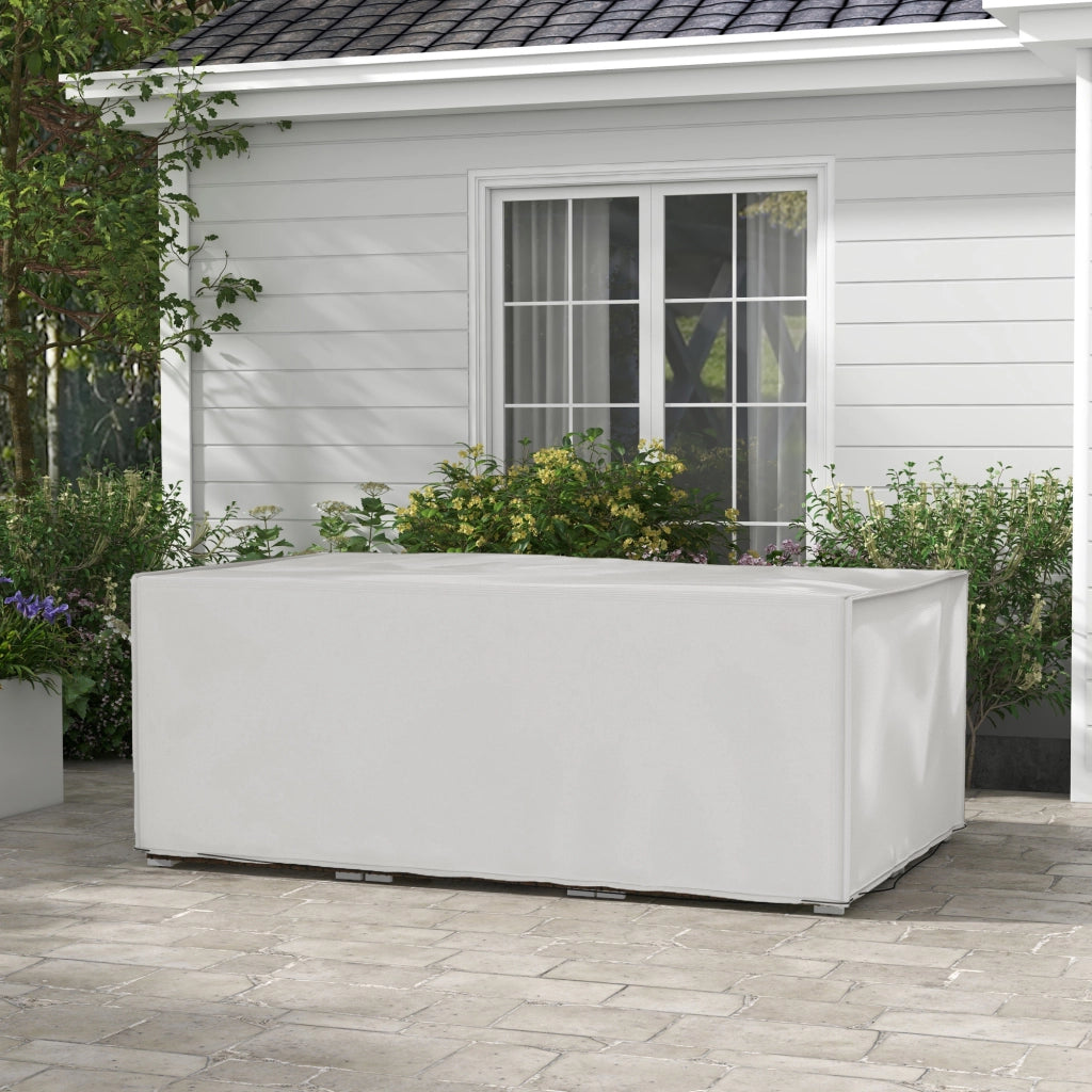 Copertura Giardino Invernale Impermeabile Anti-UV ¨C zephmum ¨C Grigio 600D Oxford 210x140x80 cm