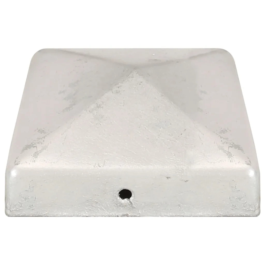 Tappi per Pali a Piramide 6 pz in Metallo Zincato 81x81 mm cod mxl 5559