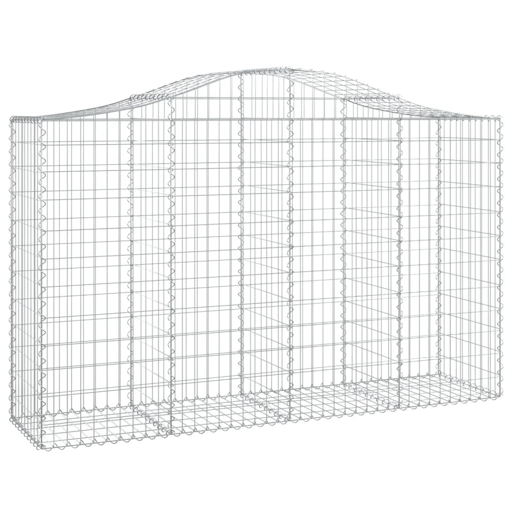 Cesti Gabbioni ad Arco 25 pz 200x50x120/140 cm Ferro Zincato 3145677