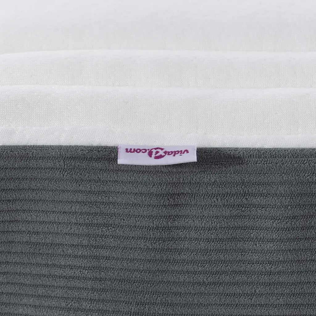 Materasso-Materasso per letto Grigio 100 x 200 cm Tessuto