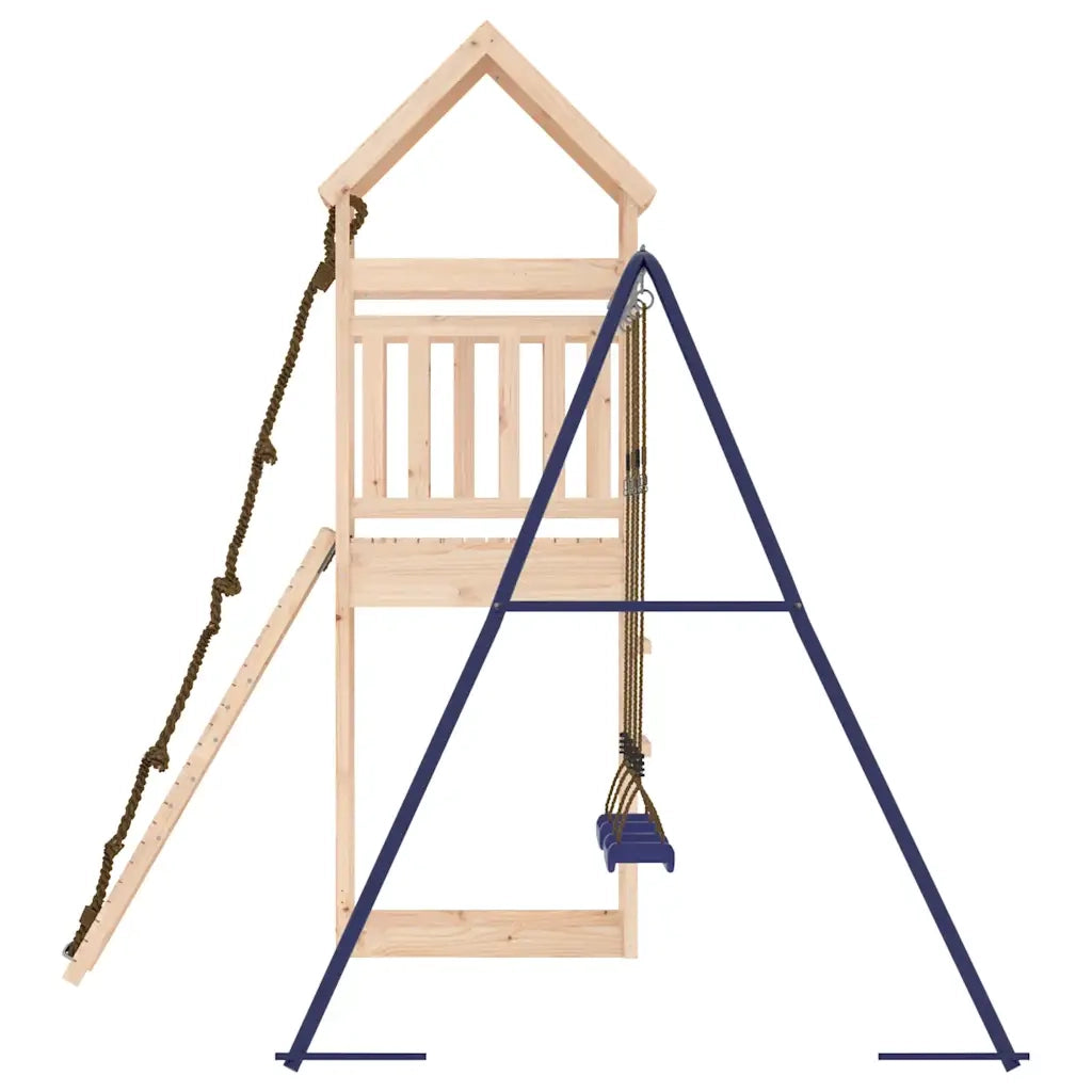 Set da Gioco da Esterno in Legno Massello di Pino 3156904