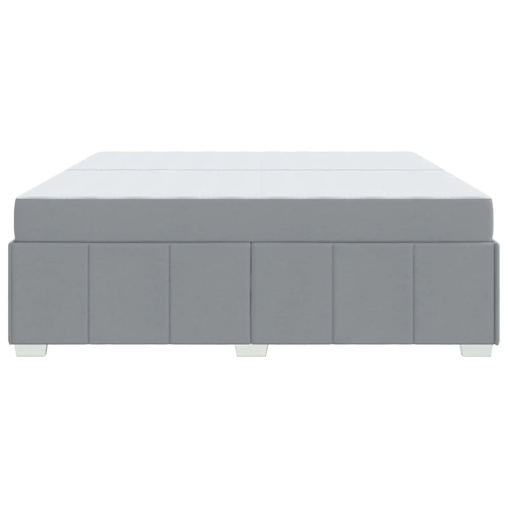 Struttura del letto Grigio chiaro 200 x 200 cm Tessuto