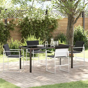 Set da Pranzo per Giardino 5 pcs Bianco 3379340