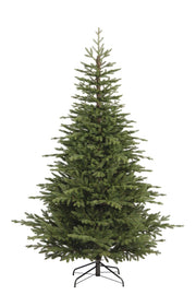 Albero di Natale Artificiale Realistico 240 cm 870 Rami Apertura a Ombrello Verde