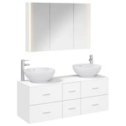 Set di mobili per il bagno 4 pcs Bianco 3406983
