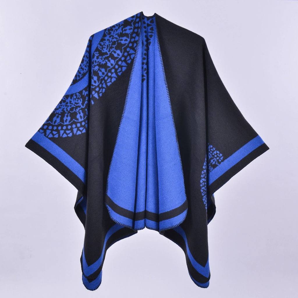 Sciarpa double face, in classico cashmere, mantella/scialle versatile e semplice