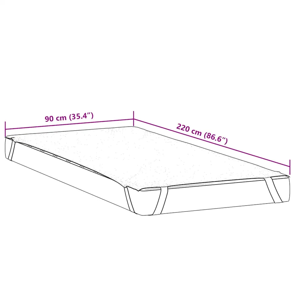Coprimaterasso Bianco 90x220 cm Impermeabile CFW1437632