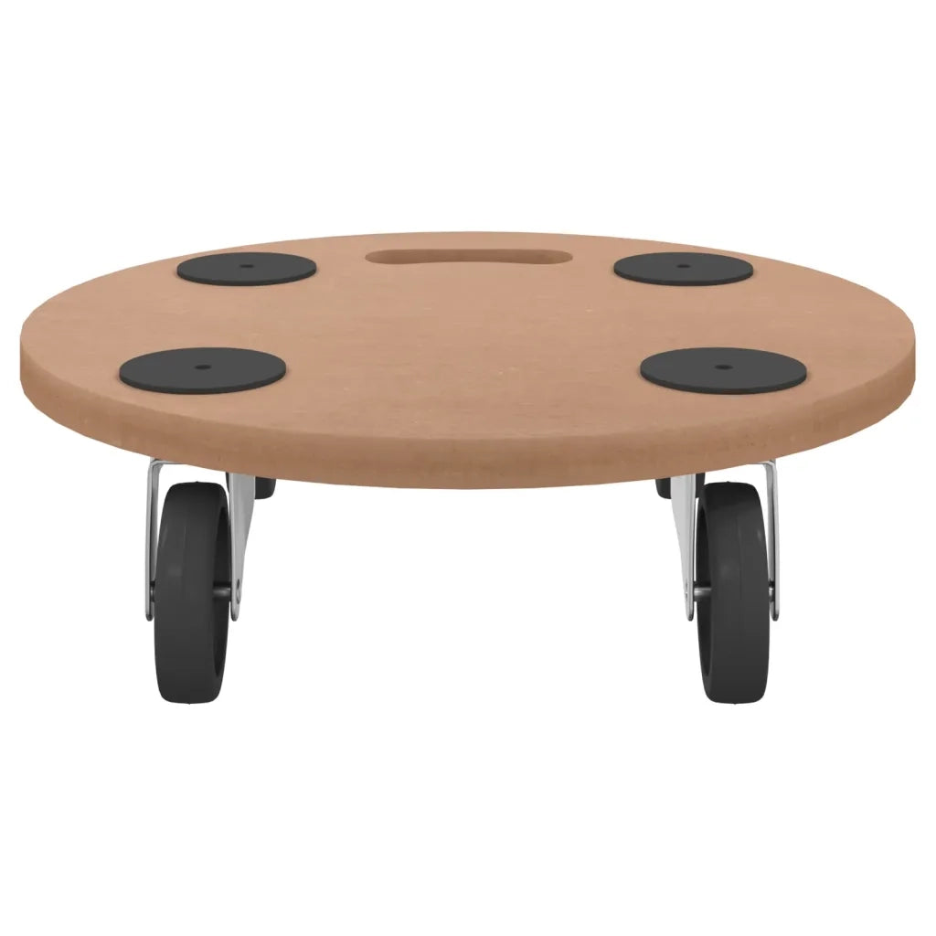 Pedane 2 pz Rotonde in Legno Multistrato 154887