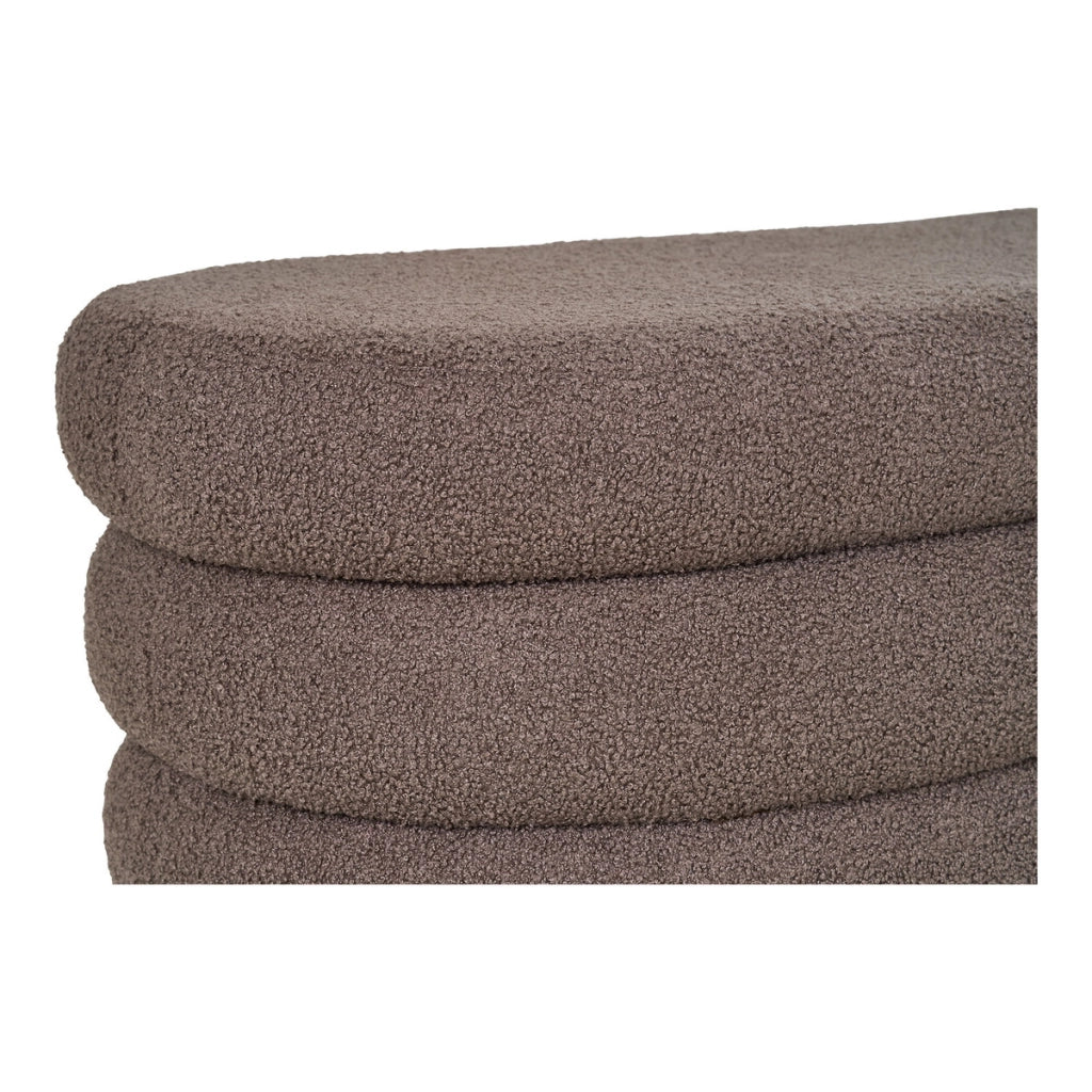 Panca Dartford, Marrone, Tessuto, 45x103x44 cm