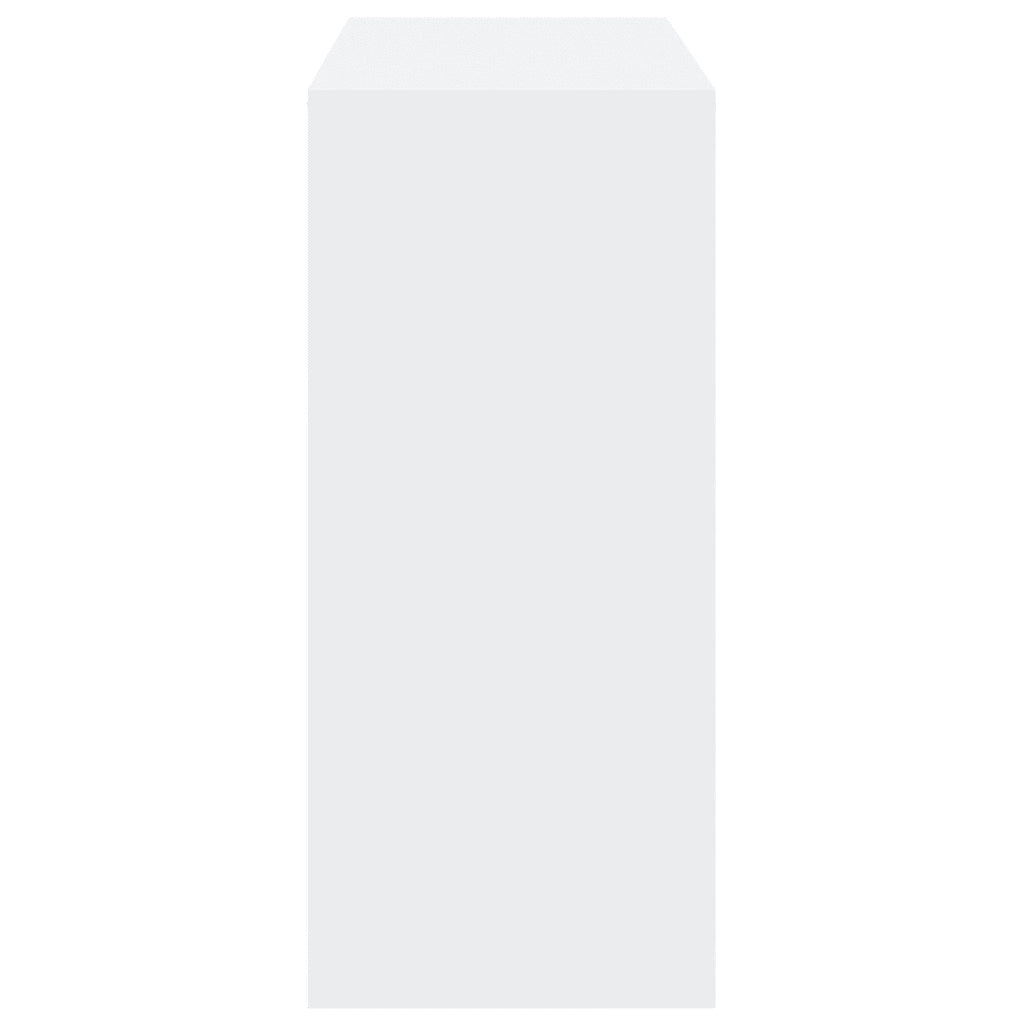 Tavolo Bar con Ripiano Bianco 124x46x103,5 cm in Truciolato