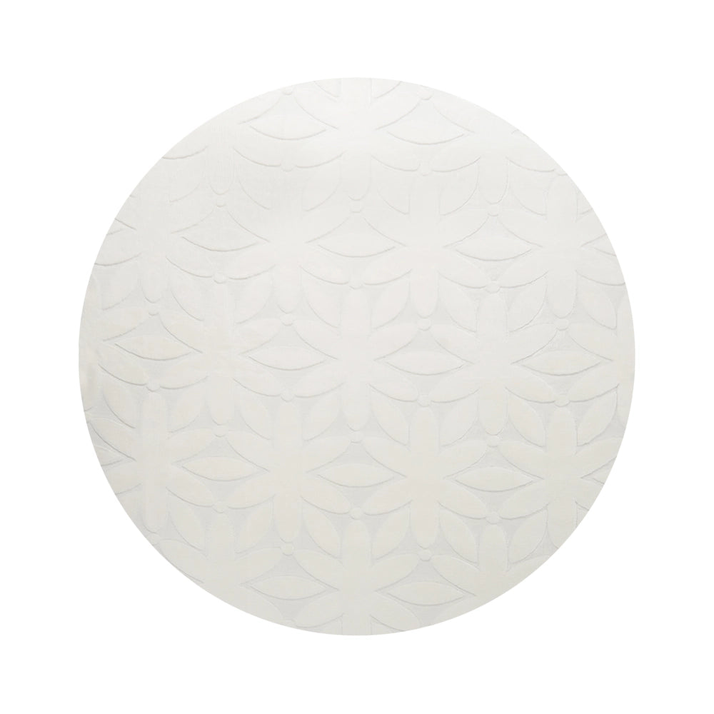 Tappeto in lana forma rettangolare, tuftato a mano 160 x 230 cm bianco sporco design elegante