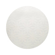 Tappeto in lana forma rettangolare, tuftato a mano 160 x 230 cm bianco sporco design elegante