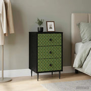 Armadio da Notte GELEEN Rovere Nero 36 x 33 x 61 cm 8007313