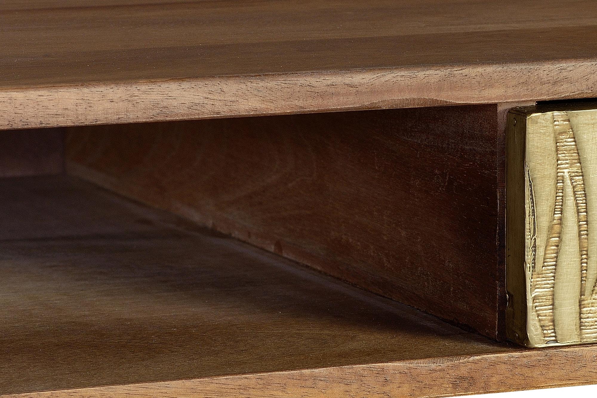 Scrivania a 2 cassetti e ripiano centrale