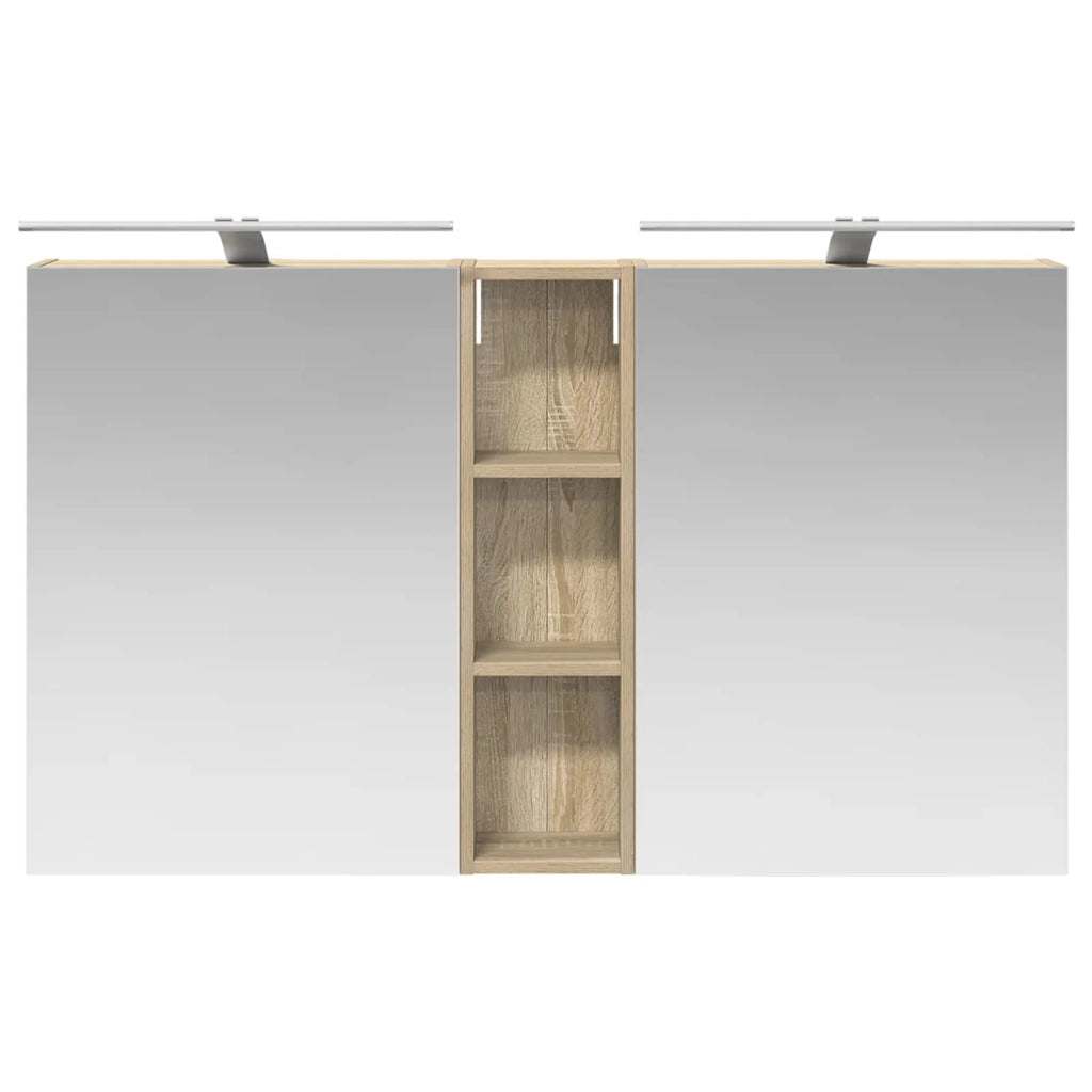 Set di Armadi da Bagno con lo scaffale 3 pcs 120 x 14,5 x 70 cm 3403754