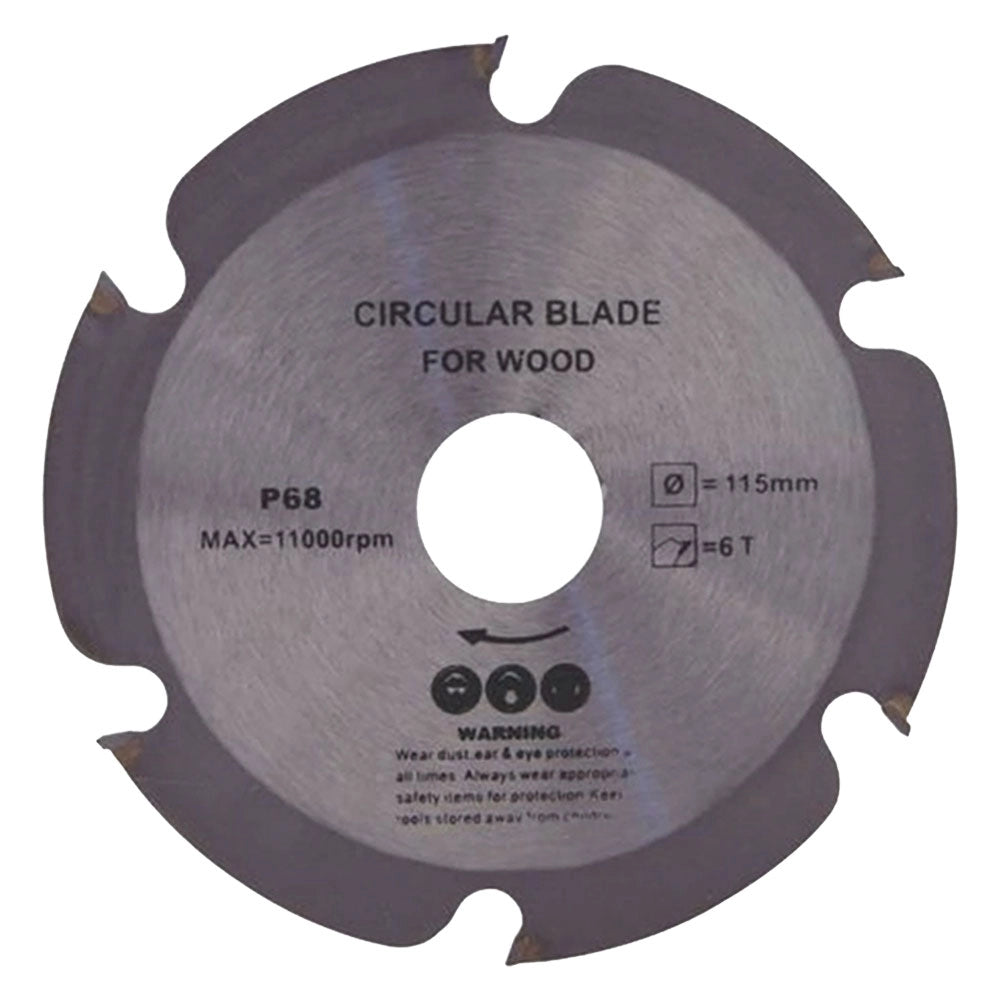 DISCO PER LEGNO '1050' diametro mm 115 - 6 denti  - ECEF