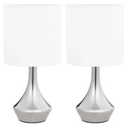 Lampade da Tavolo 2 pz Pulsanti Touch Bianche E14 CFW2562135
