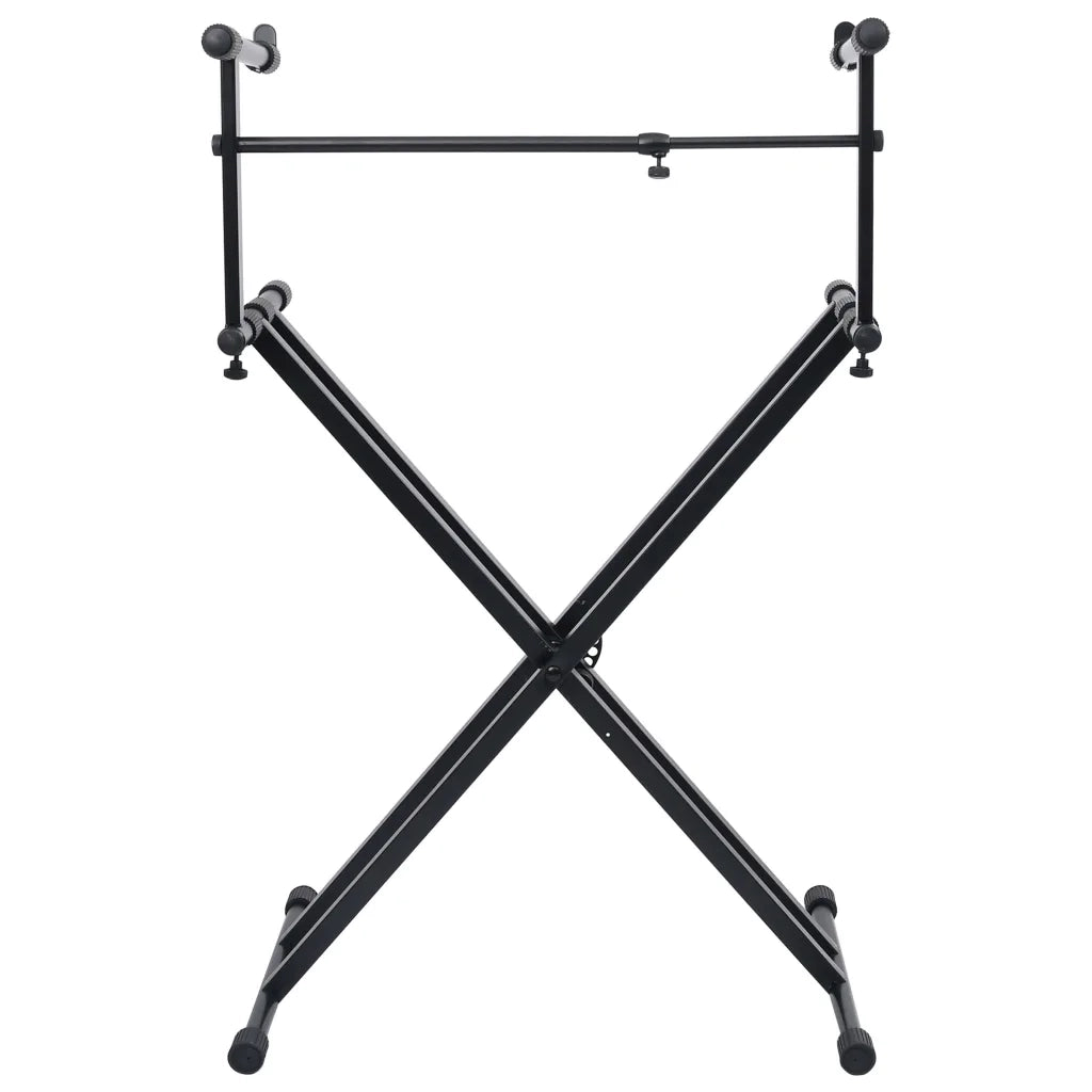 Supporto per Tastiera Musicale a Doppia Staffa a X Nero CFW4518566