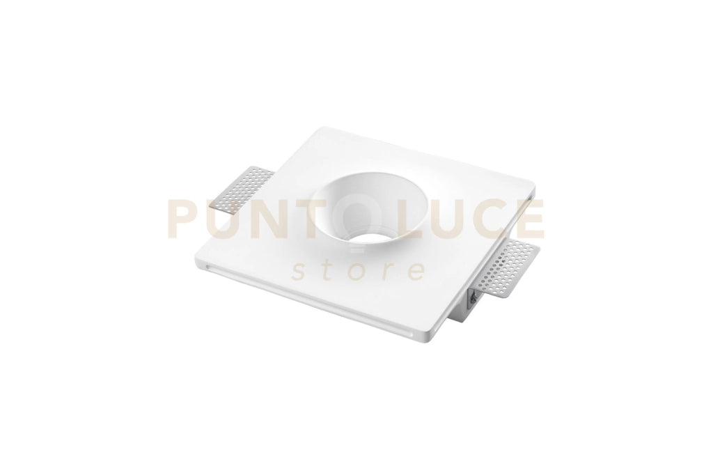INCASSO SPLASH IN GESSO 1 LUCE ATTACCO GU10 200X200X45MM IN GESSO VERNICIABILE