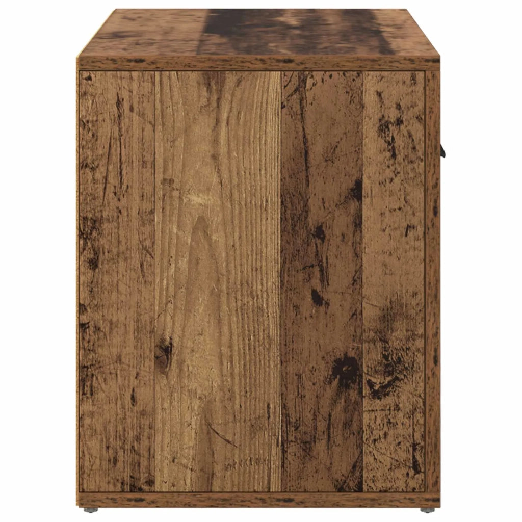 Comodino | Armadio da Notte | Mobiletto da notte con cassetto Legno vecchio 35 x 60 x 50 cm