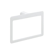Portasalviette ad anello da muro in ottone e Cromall PI70 Gedy serie PIRENEI Bianco Opaco