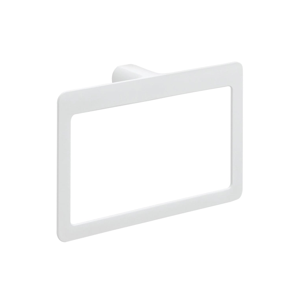 Portasalviette ad anello da muro in ottone e Cromall PI70 Gedy serie PIRENEI Bianco Opaco